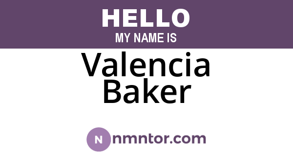 Valencia Baker