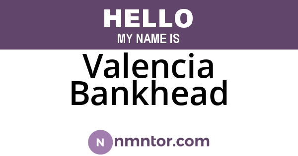 Valencia Bankhead