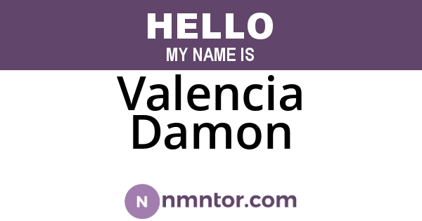 Valencia Damon