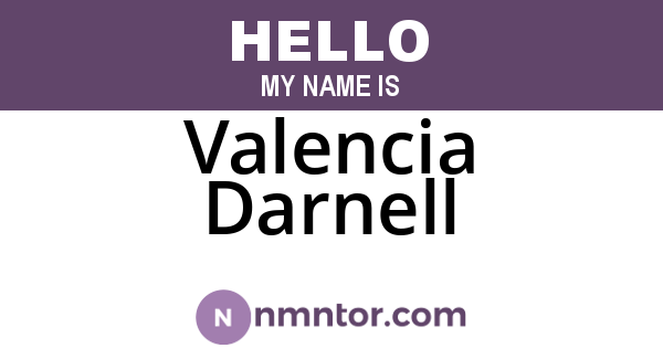 Valencia Darnell