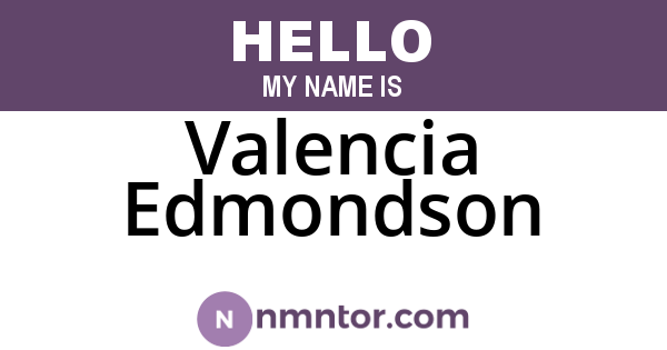 Valencia Edmondson