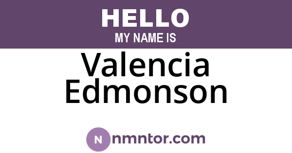 Valencia Edmonson