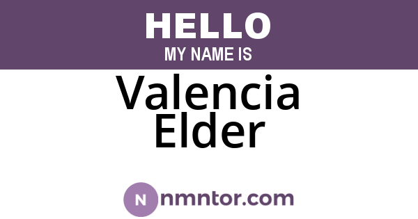 Valencia Elder