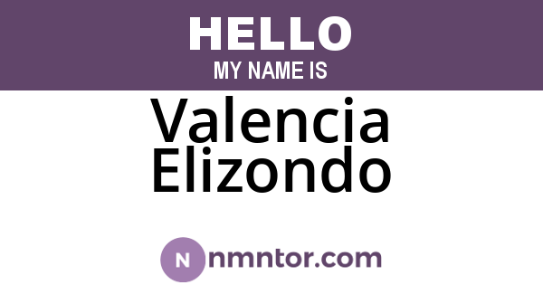 Valencia Elizondo