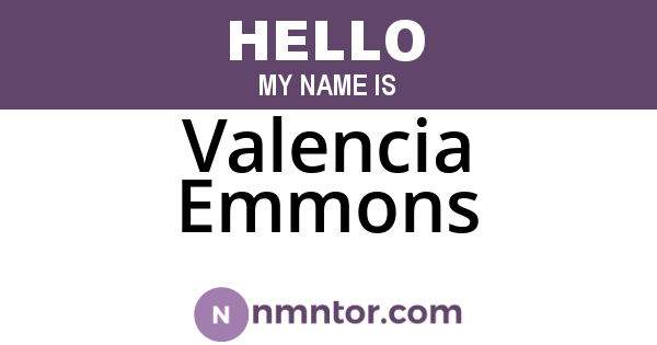 Valencia Emmons