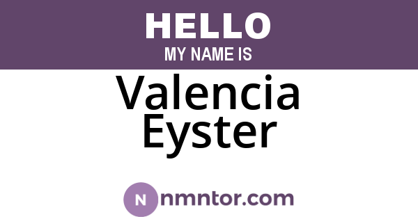 Valencia Eyster