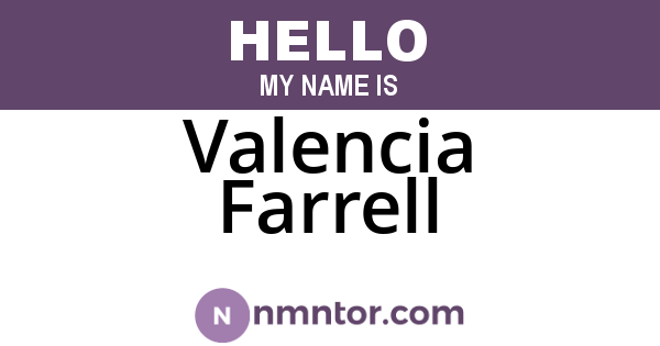 Valencia Farrell