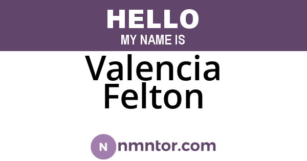 Valencia Felton