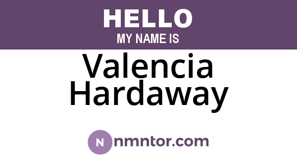Valencia Hardaway
