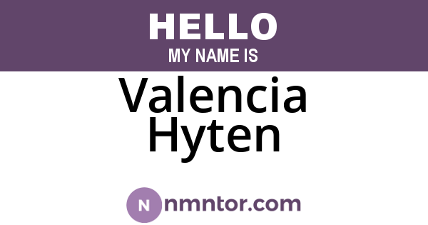 Valencia Hyten
