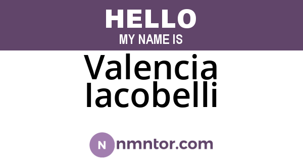 Valencia Iacobelli