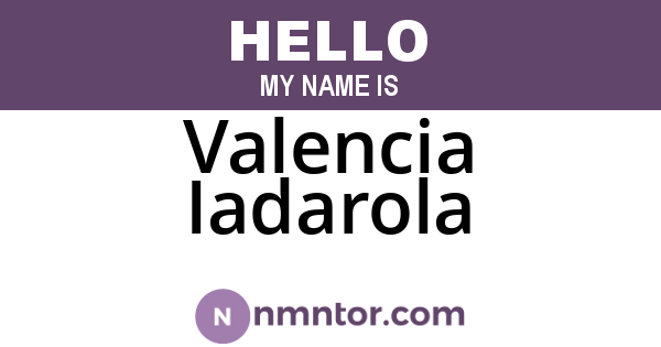 Valencia Iadarola