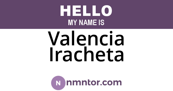 Valencia Iracheta