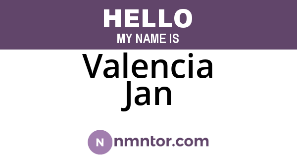 Valencia Jan