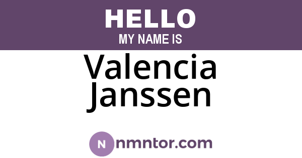 Valencia Janssen