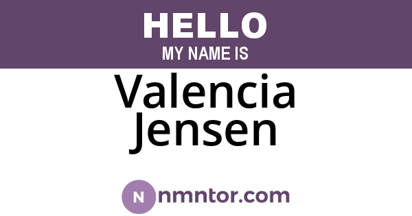 Valencia Jensen