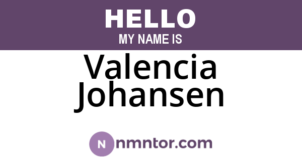 Valencia Johansen