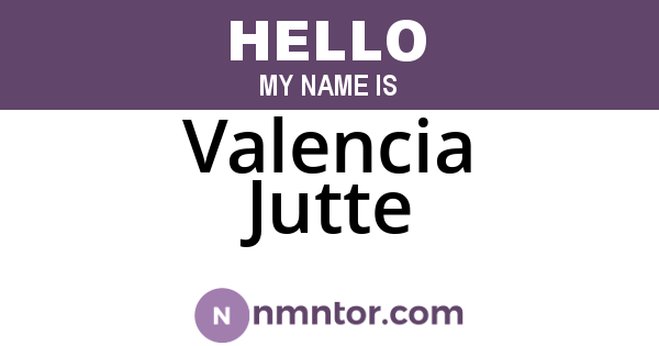 Valencia Jutte