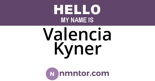 Valencia Kyner