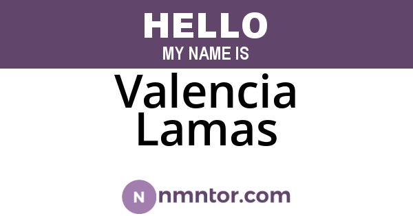 Valencia Lamas