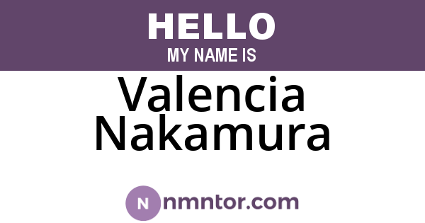 Valencia Nakamura