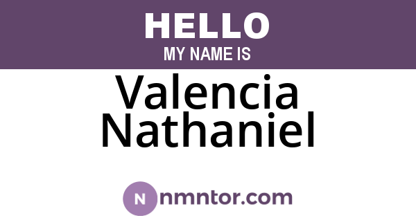 Valencia Nathaniel