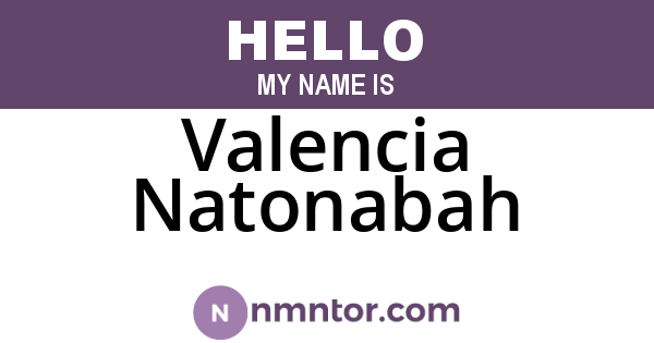 Valencia Natonabah