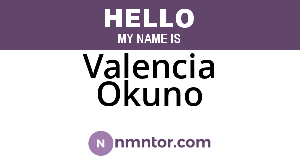 Valencia Okuno