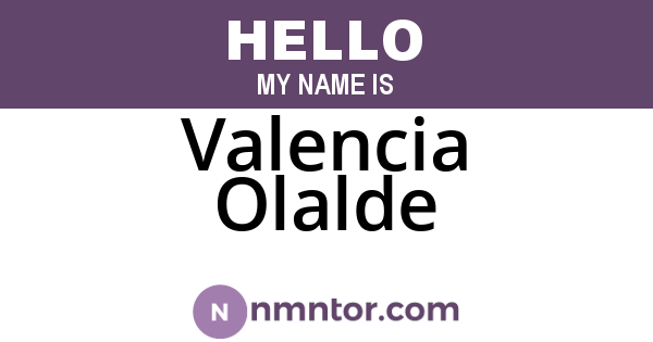 Valencia Olalde