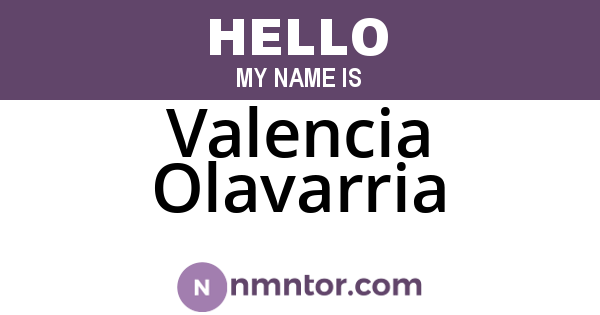 Valencia Olavarria