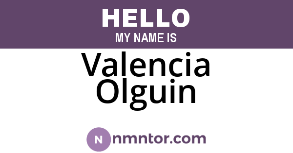 Valencia Olguin
