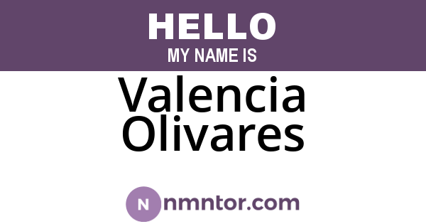 Valencia Olivares