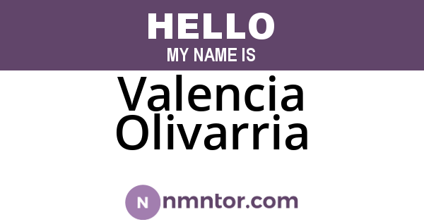 Valencia Olivarria