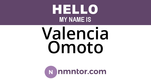 Valencia Omoto
