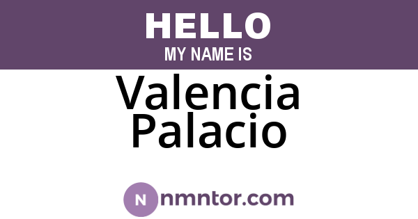 Valencia Palacio