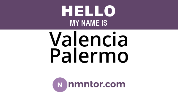 Valencia Palermo