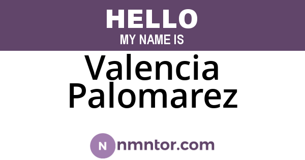 Valencia Palomarez