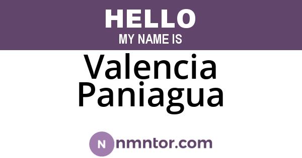 Valencia Paniagua