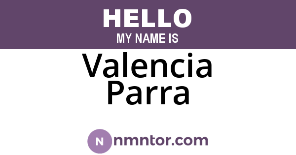 Valencia Parra