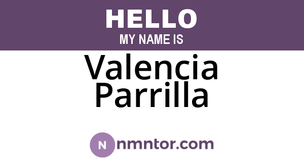 Valencia Parrilla