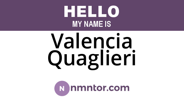 Valencia Quaglieri