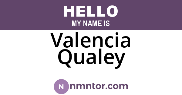 Valencia Qualey