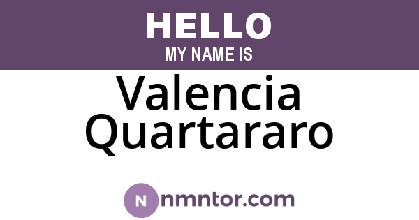 Valencia Quartararo