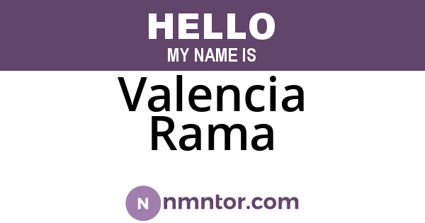 Valencia Rama
