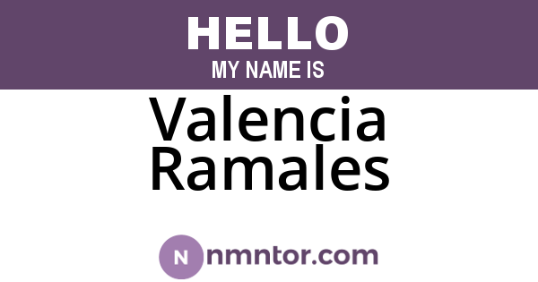 Valencia Ramales