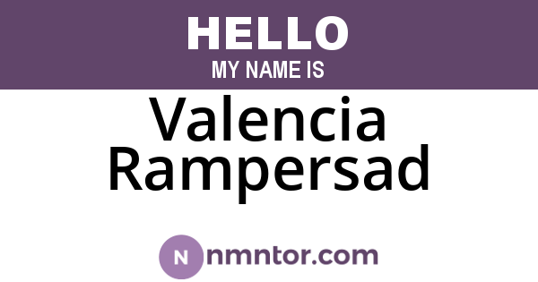 Valencia Rampersad