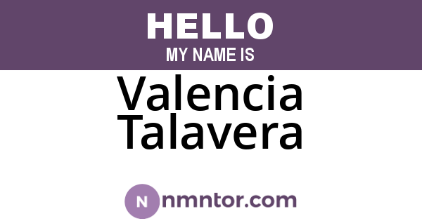 Valencia Talavera