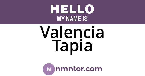 Valencia Tapia