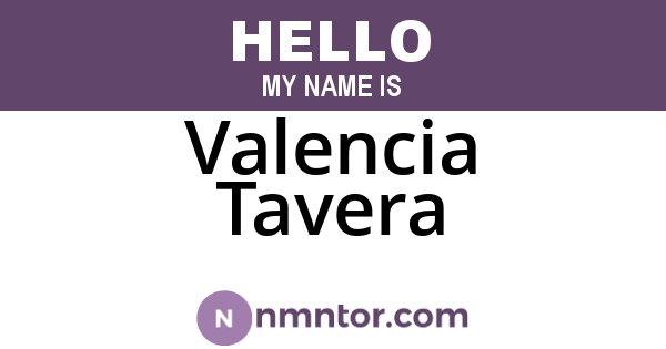 Valencia Tavera