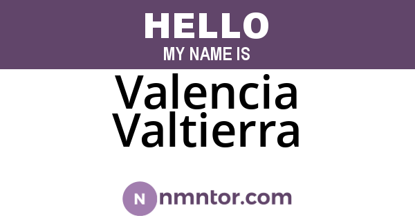Valencia Valtierra